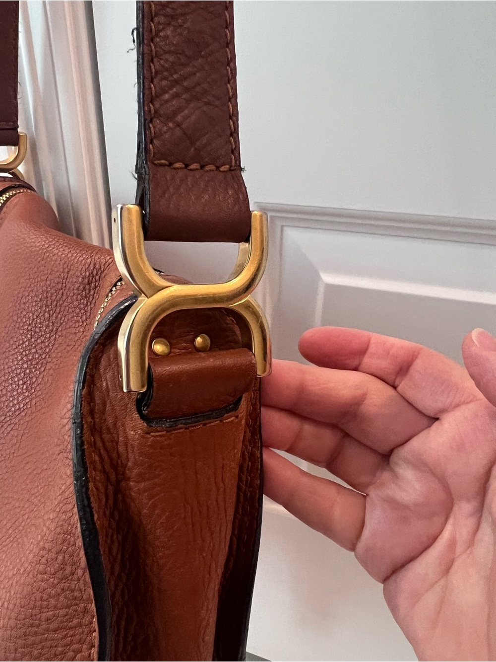 Chloe - Marcie Saddle Bag, Very Good Condition, leather and interior like new! - Picture 11 of 12